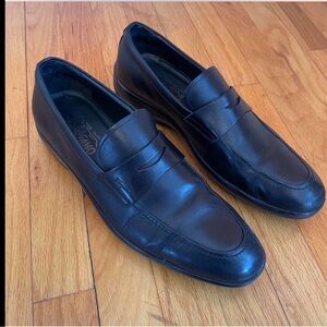 Salvatore Ferragamo Black Leather Penny Loafer 11.5 D
